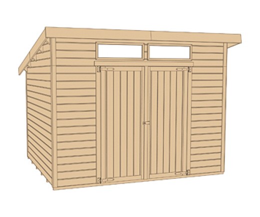 weka Gartenhaus 325 A Gr.1, natur, 19 mm