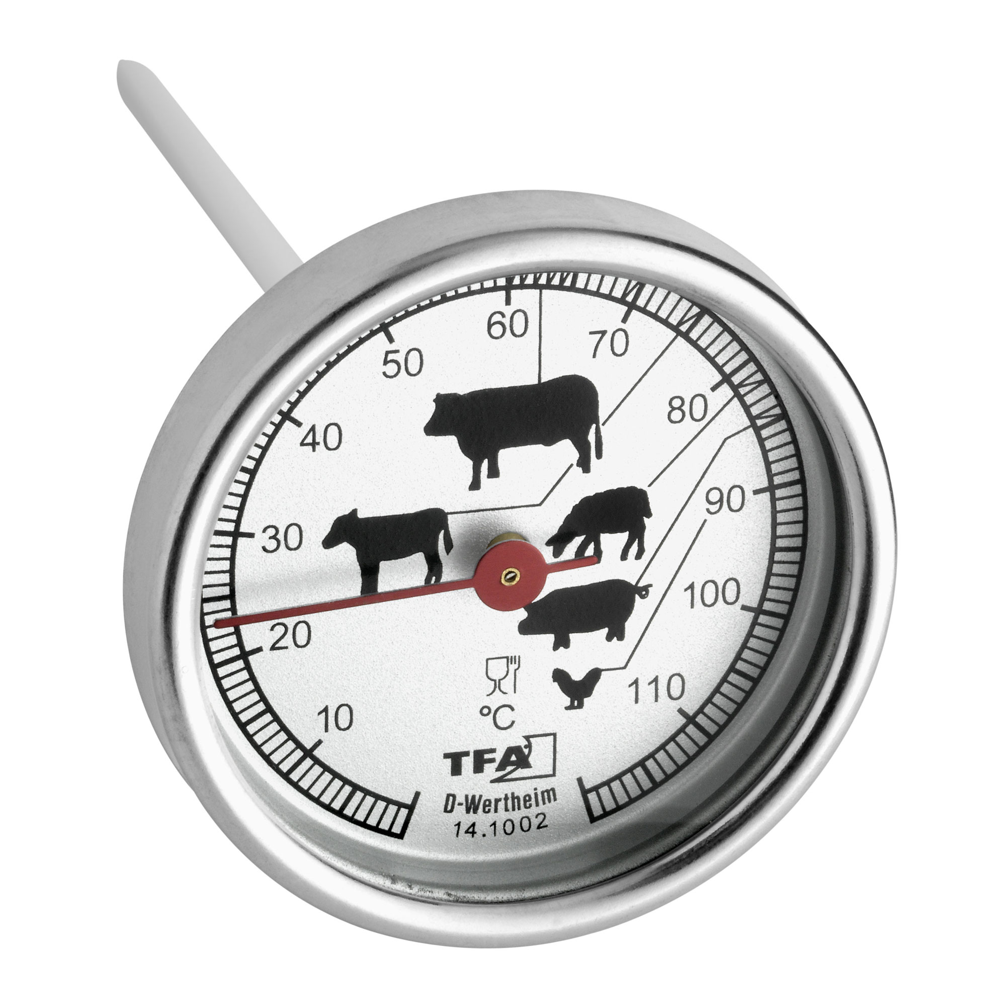 Bratenthermometer TFA Edelstahl Ø 50 x 120 mm