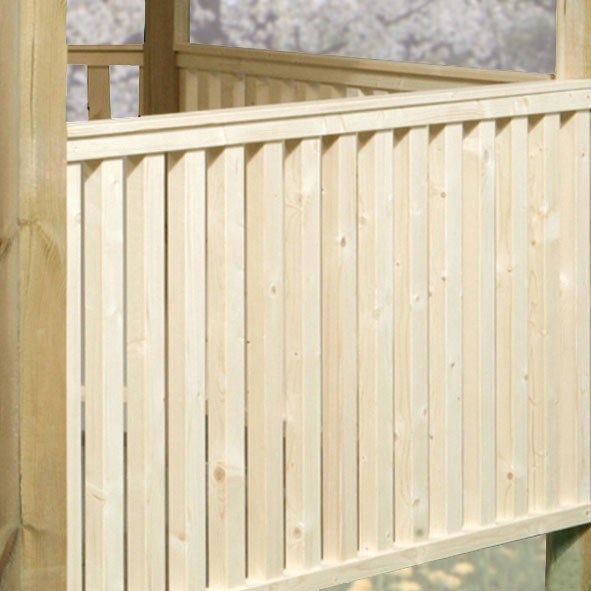 Brüstungsgeländer-Set für Weka Pavillon / Gartenlaube 651