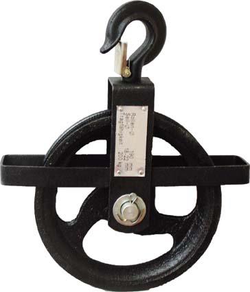 Seilrad 190 mm, 200 kg für Seile von 18 - 22 mm