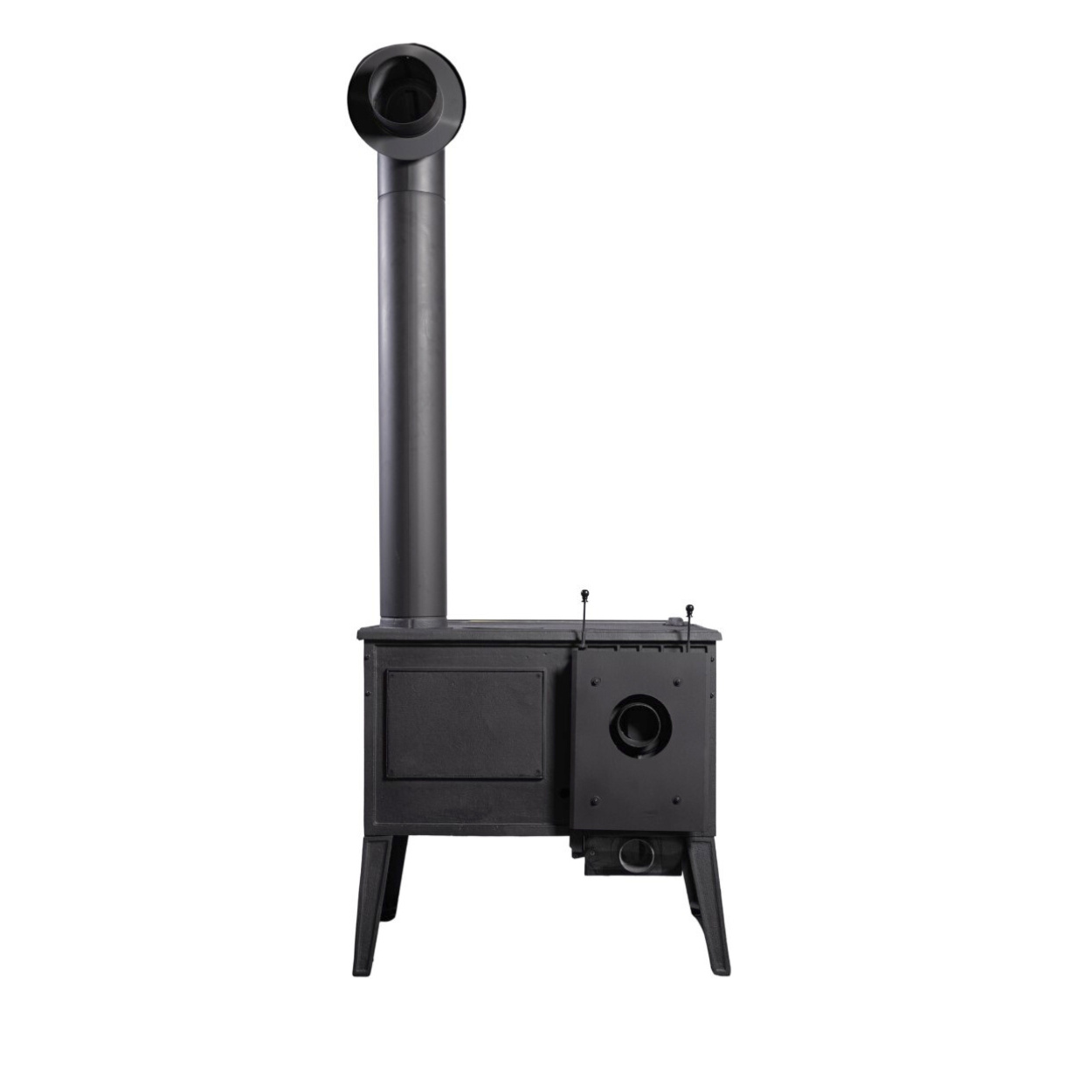 Globe Fire Atlas Holzherd raumluftunabhängig Guss 8,8 kW mit Backofen