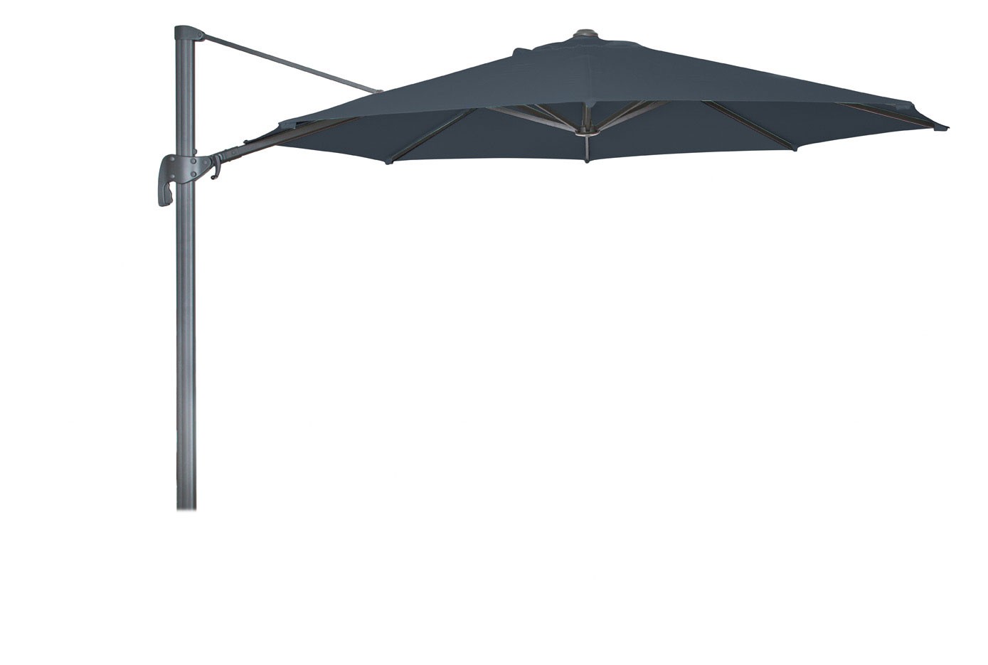 Ampelschirm / Sonnenschirm Derby Ravenna Ø400cm D840 anthrazit