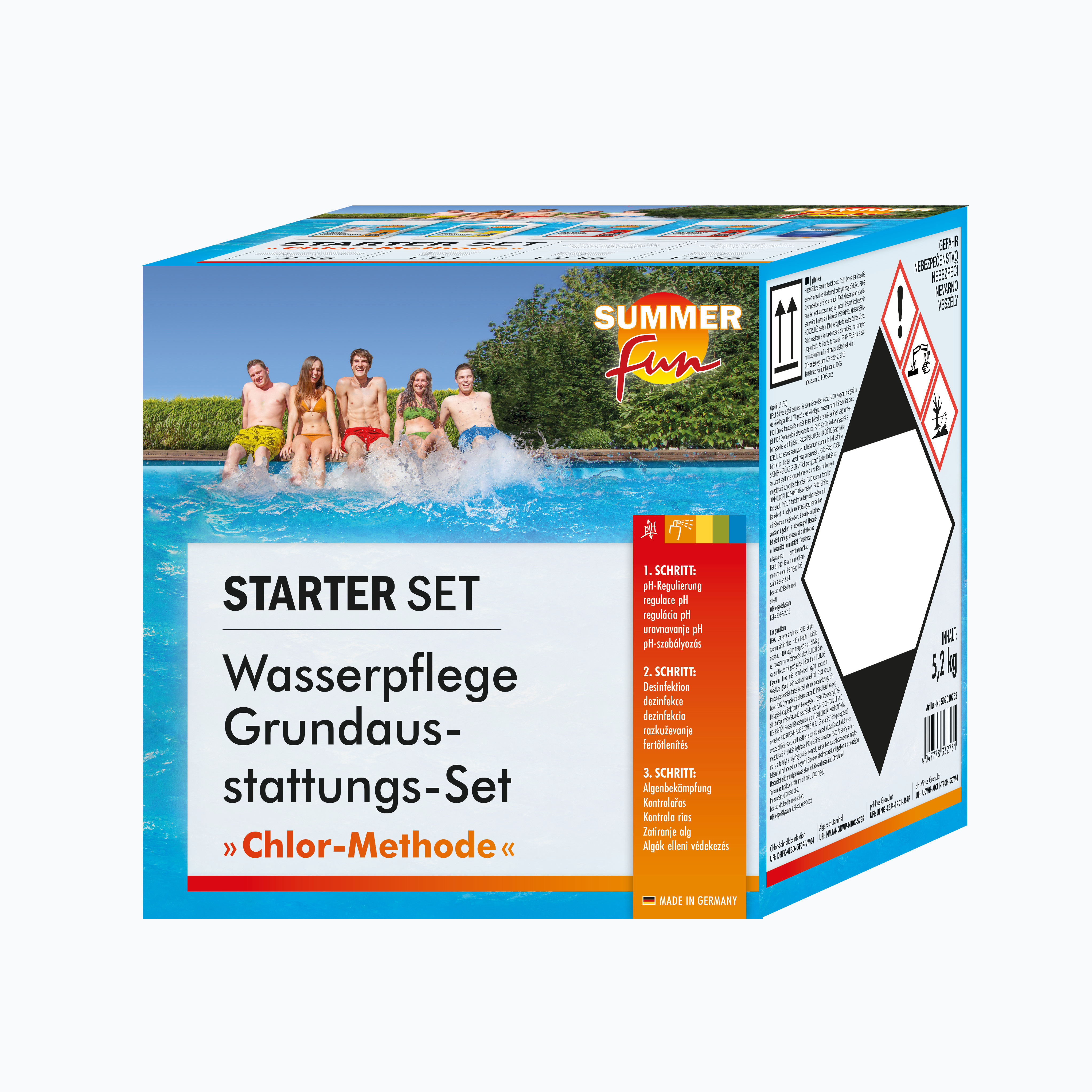 SUMMER fun Wasserpflege Grundausstattung Set Chlor Methode