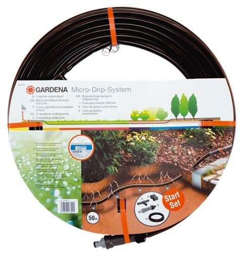 GARDENA Micro-Drip-System Tropfrohr unterird. mit Basisgerät 01389-20