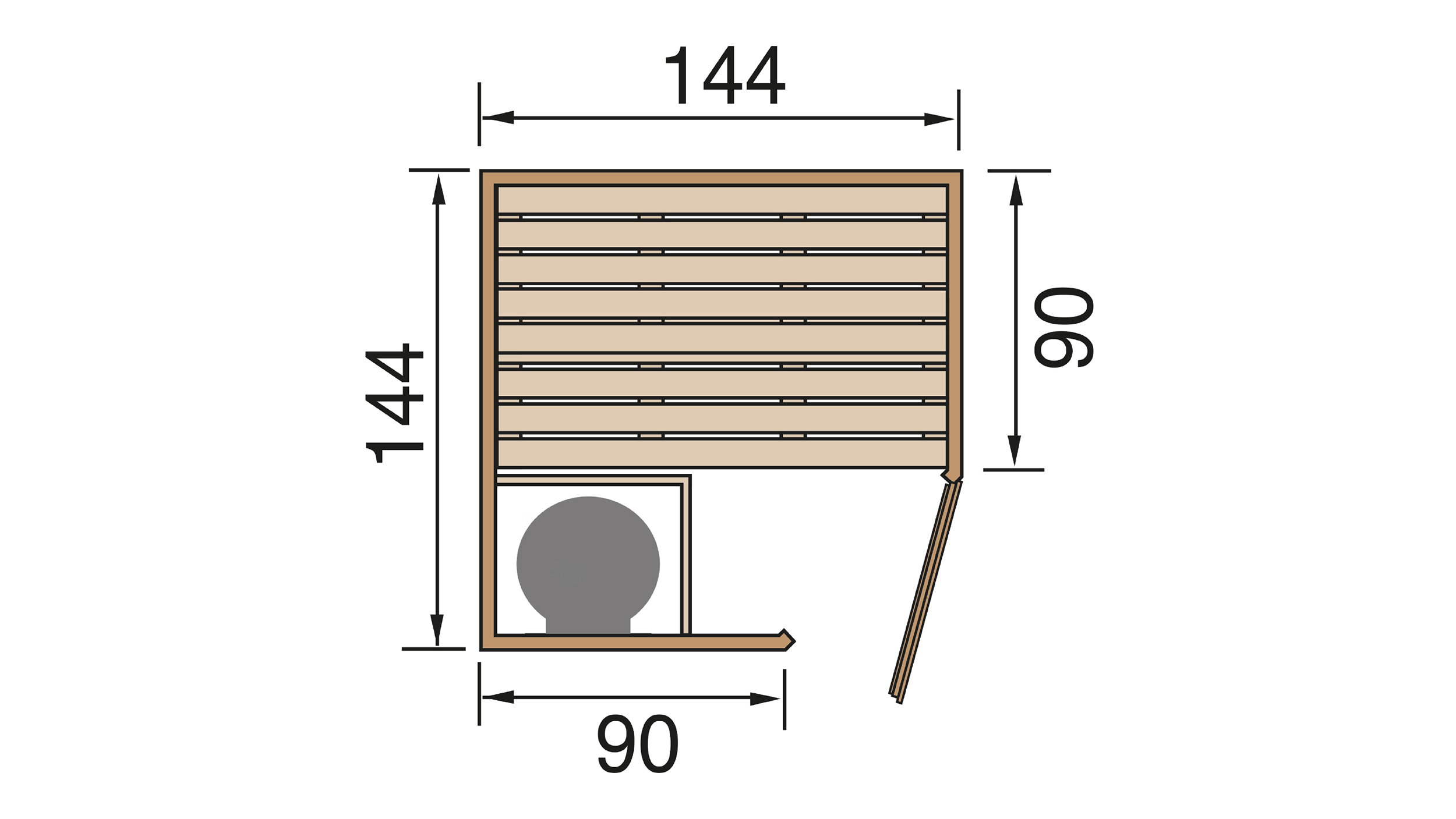 Weka Ecksauna KIRUNA 1 GT BioS
