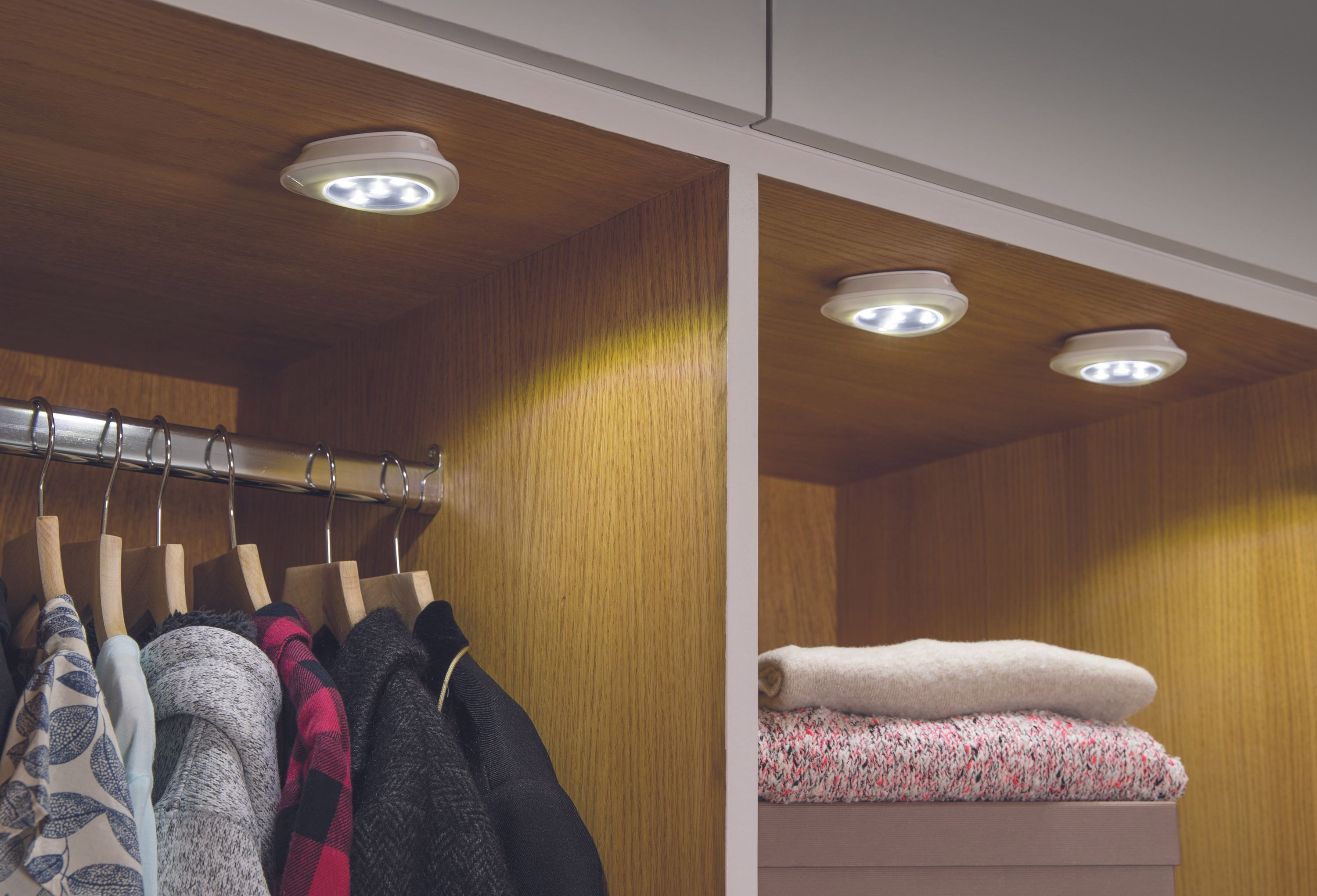 4er Set LED Licht mit Fernbedienung Batterie 4Modi Beleuchtung