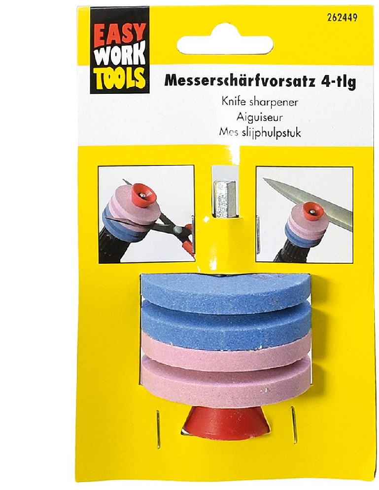 EW Messerschärfvorsatz Bohrmaschine 4-teilig