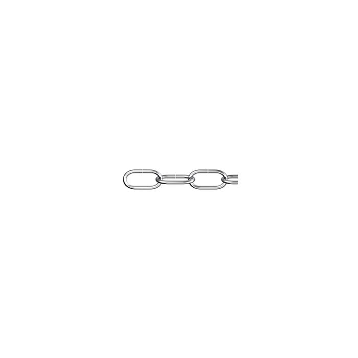 Zierkette Nr. 8020 Stahl vernickelt, 2 mm, Meterware