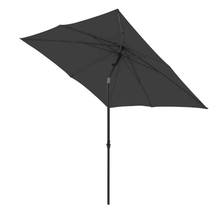 Derby by Doppler Basic Push Up Mittelmast D840 anthrazit 210x210cm