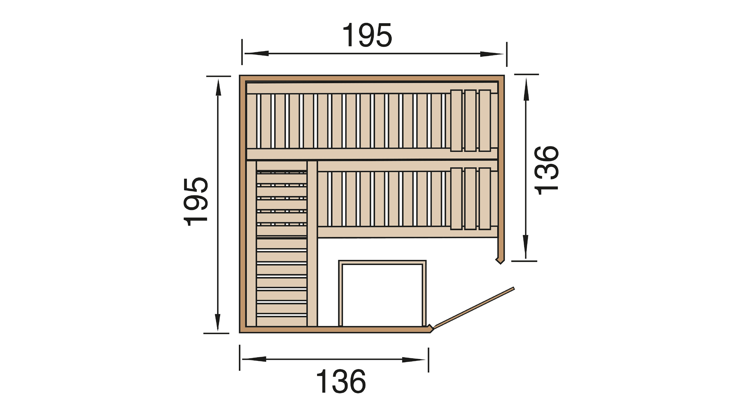 Weka Design Sauna KEMI Eck 1 GT