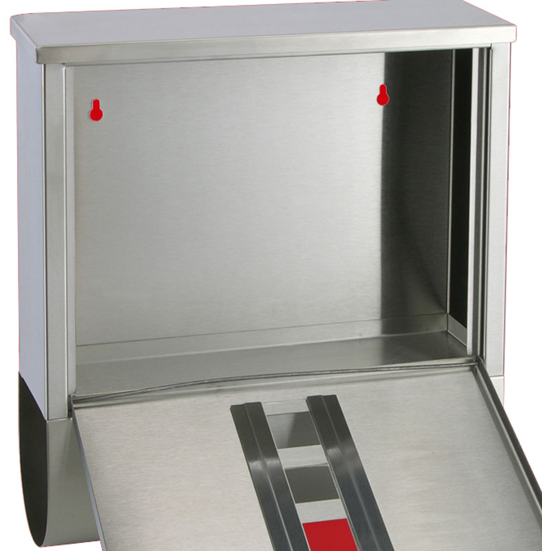 Briefkasten mit Zeitungsfach und Namenschild Edelstahl 30,5x9,6x33,5cm