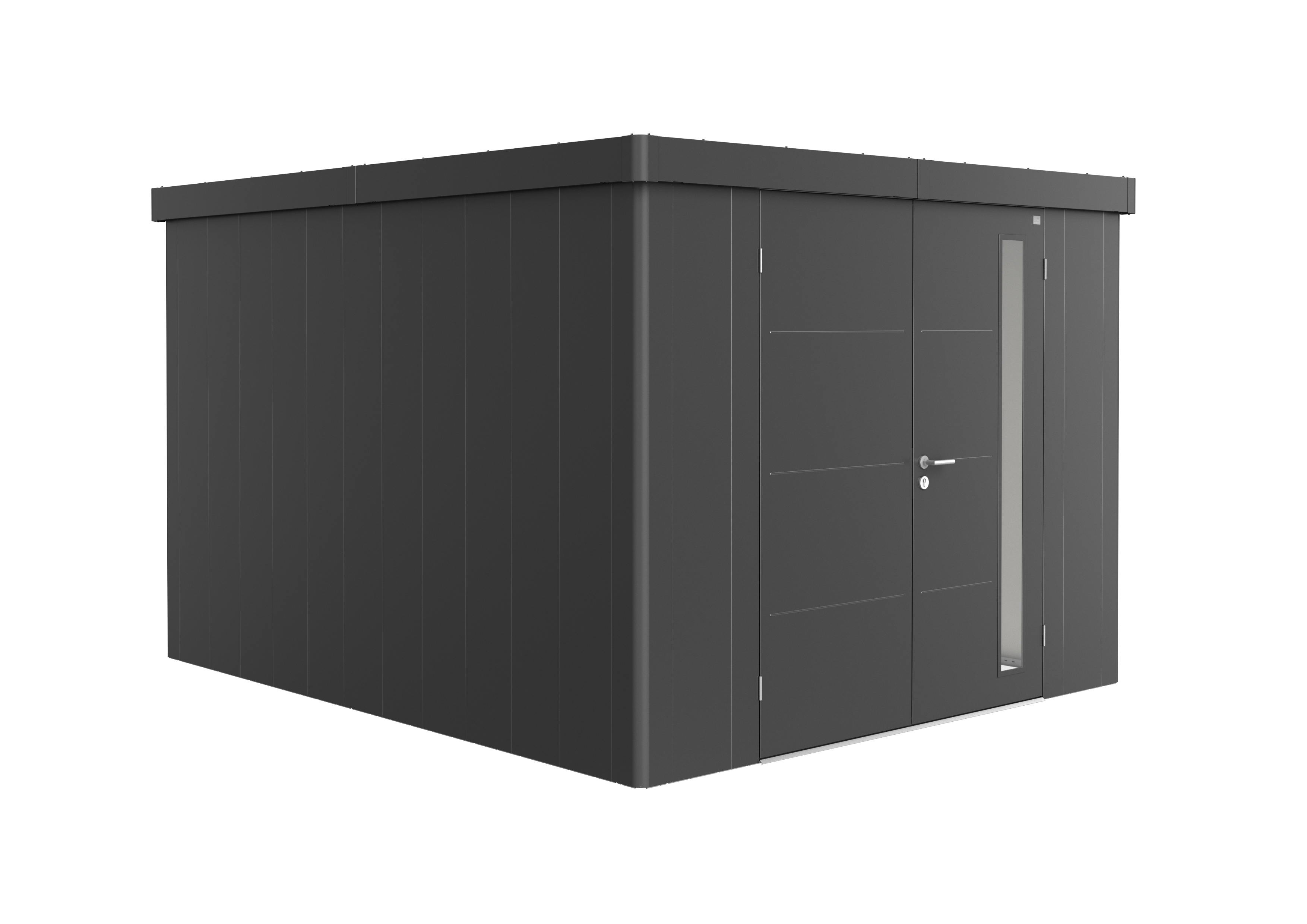 Biohort Gerätehaus Neo 4C Doppeltür dunkelgrau