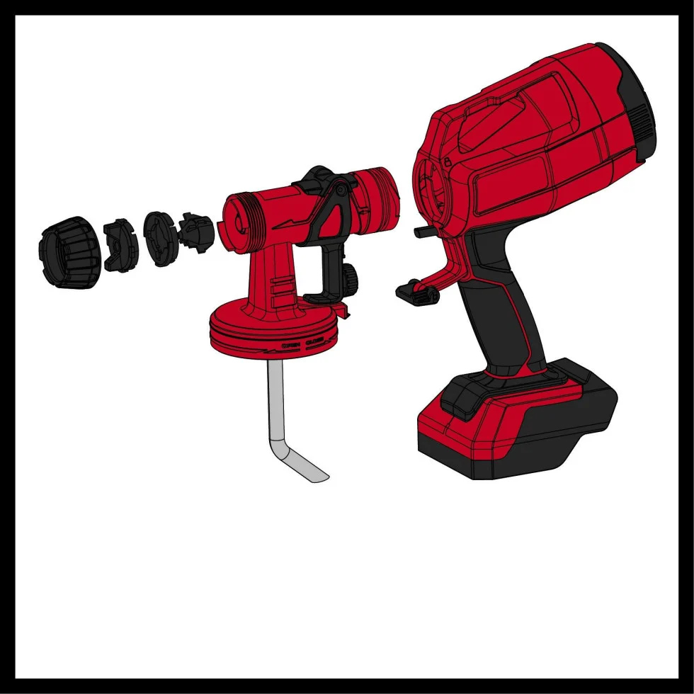 Einhell Akku-Farbsprühsystem TC-SY 18/60 Li Solo 18 V