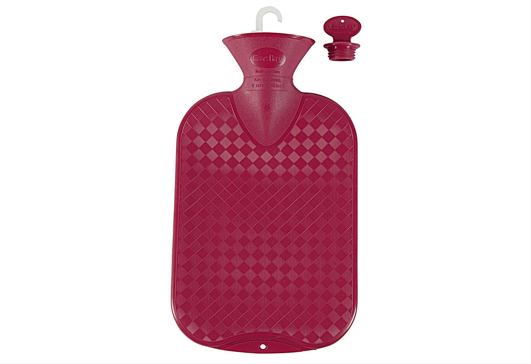 FASHY Wärmflasche glatt 2 l cranberry