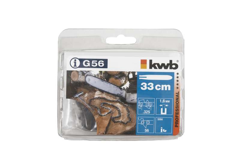 kwb Sägekette für Kettensäge G56 Typ 12-K-56 1,6 330 MMF Teilg.325