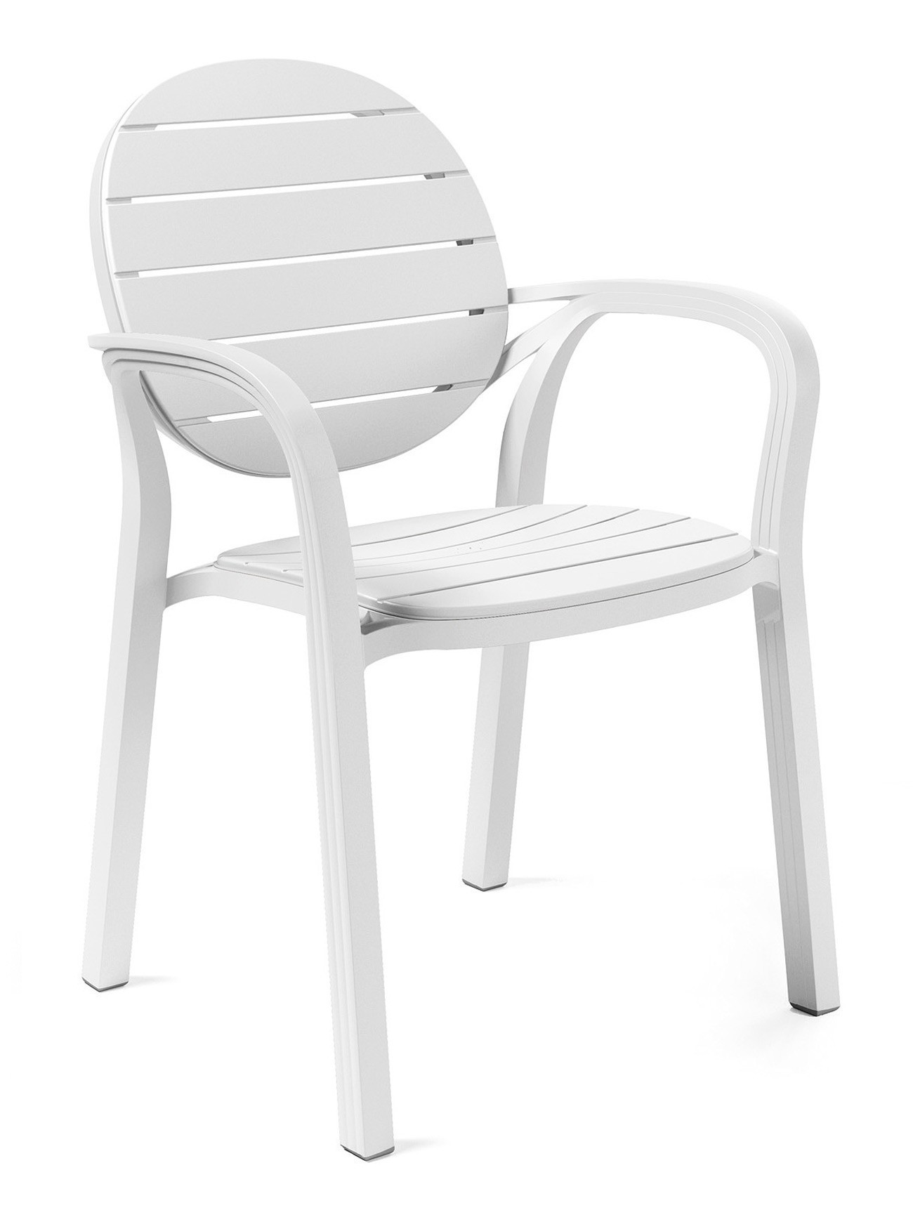 Nardi Stapelstuhl / Gartensessel Palma Kunststoff bianco