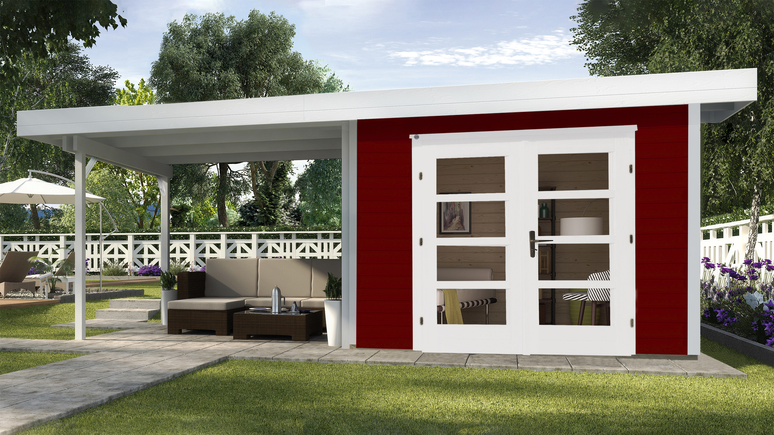 weka Designhaus 126 B Gr.1, schwedenrot, 28 mm, DT