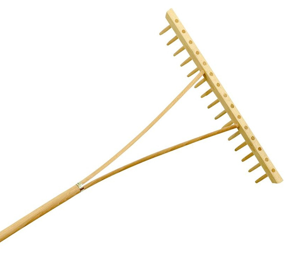 Holzrechen 15 Zinken einreihig