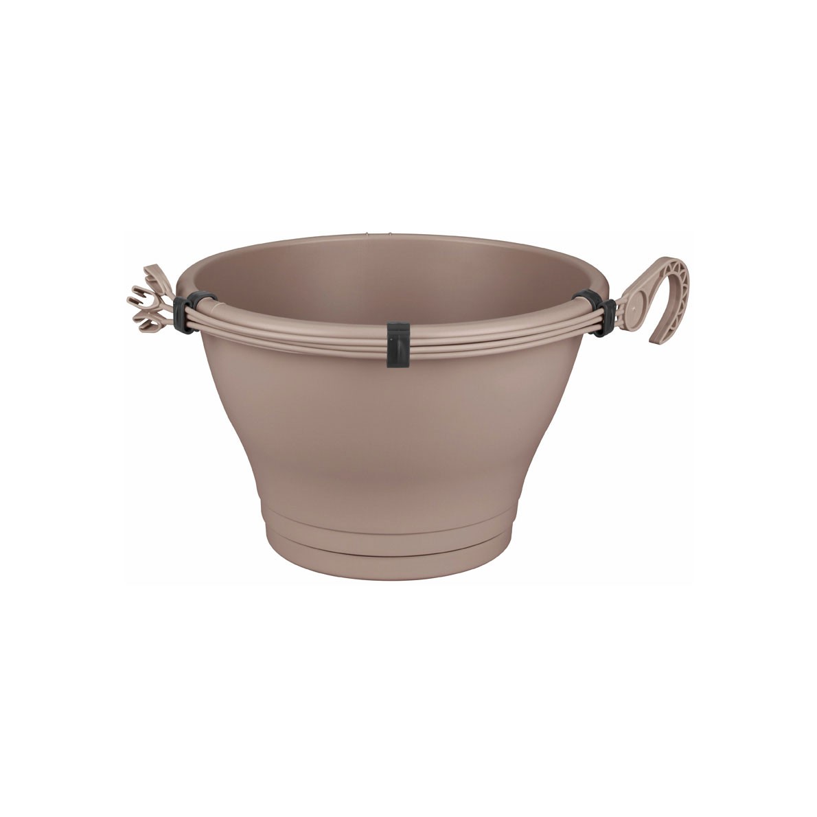 Blumenampel / Hängeampel elho Corsica Ø 30cm H 19cm taupe