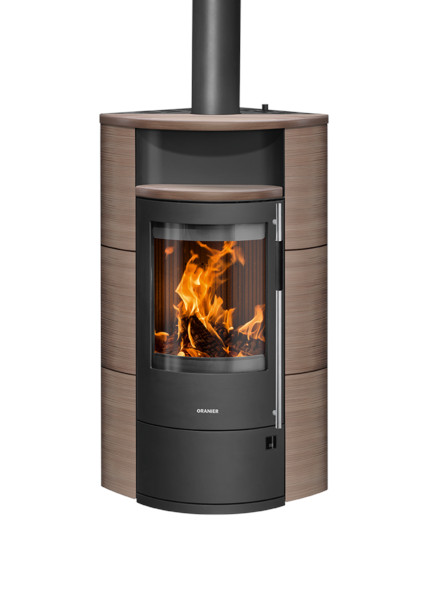 Polar Neo Eckkaminofen schwarz Keramik Grappa 6,5kW