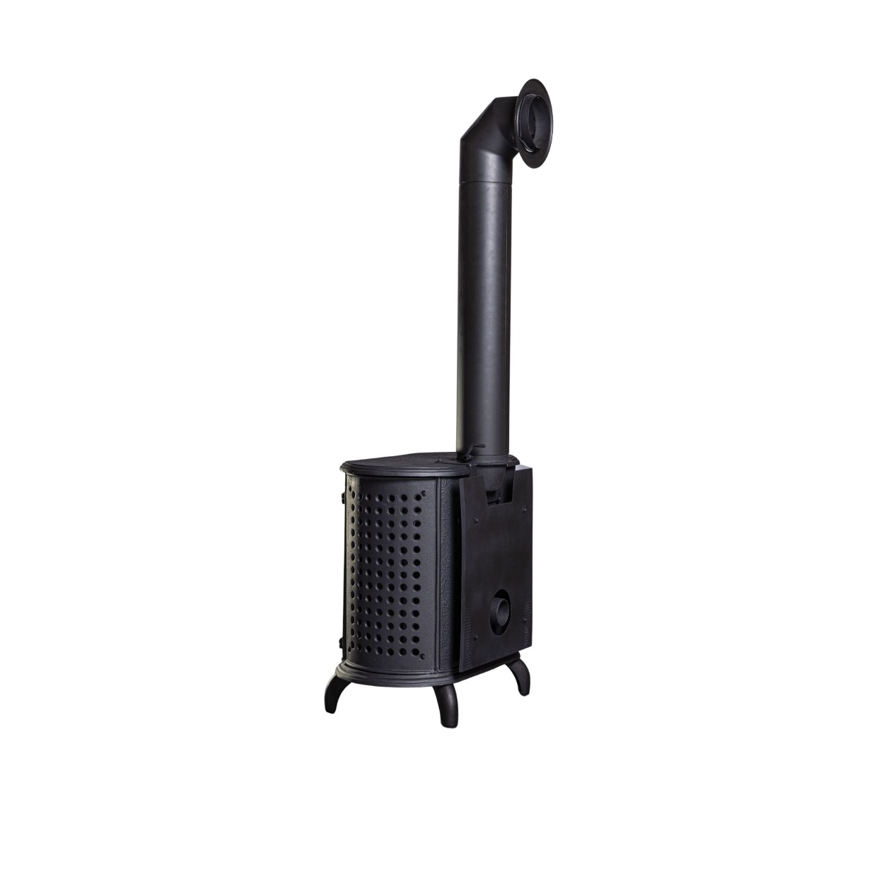 Globe Fire Herculina XS Kaminofen schwarz 6,1 kW, geschwungene Füße