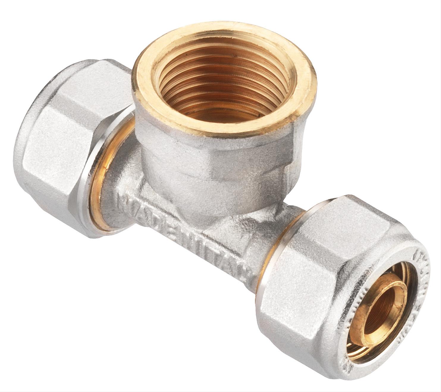VRS T-Stück 16mm x 1/2" IG kpl.