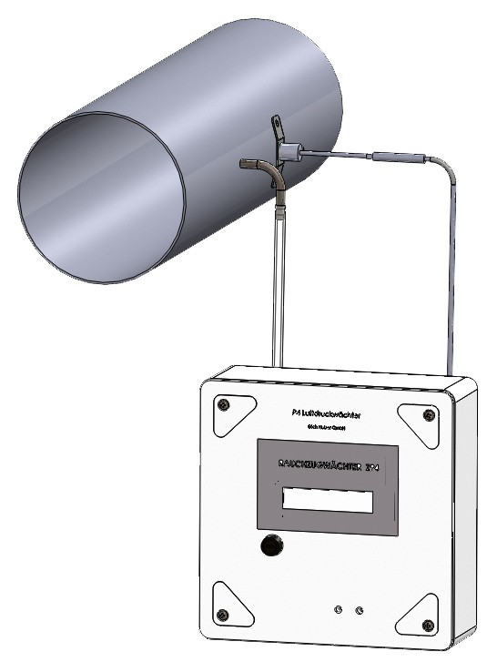 Rauchzugwächter ZP4 Plus Set Unterputz Erich Huber Touchscreen