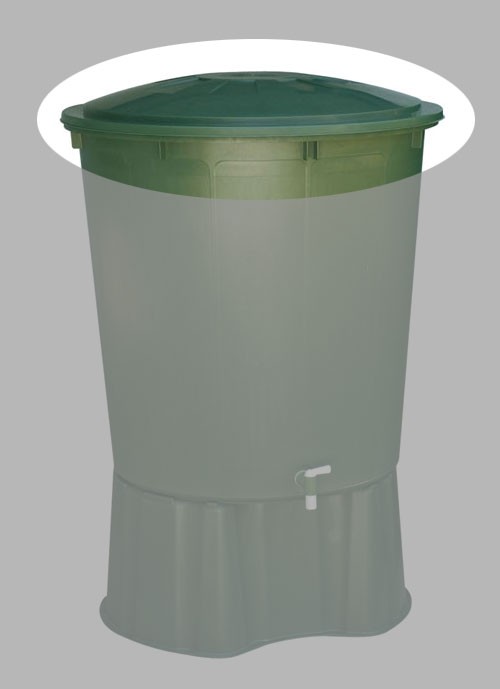 Garantia Deckel für Regentonne 510 L rund Farbe grün