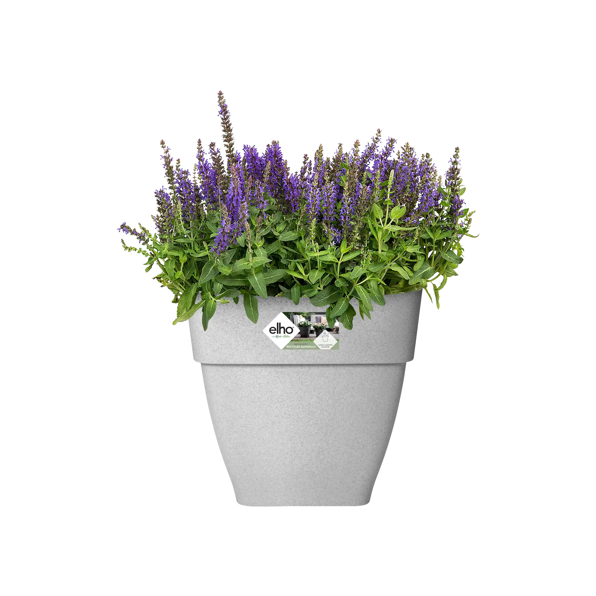 elho® Blumentopf Vibia Campana Quadrat 37cm living beton