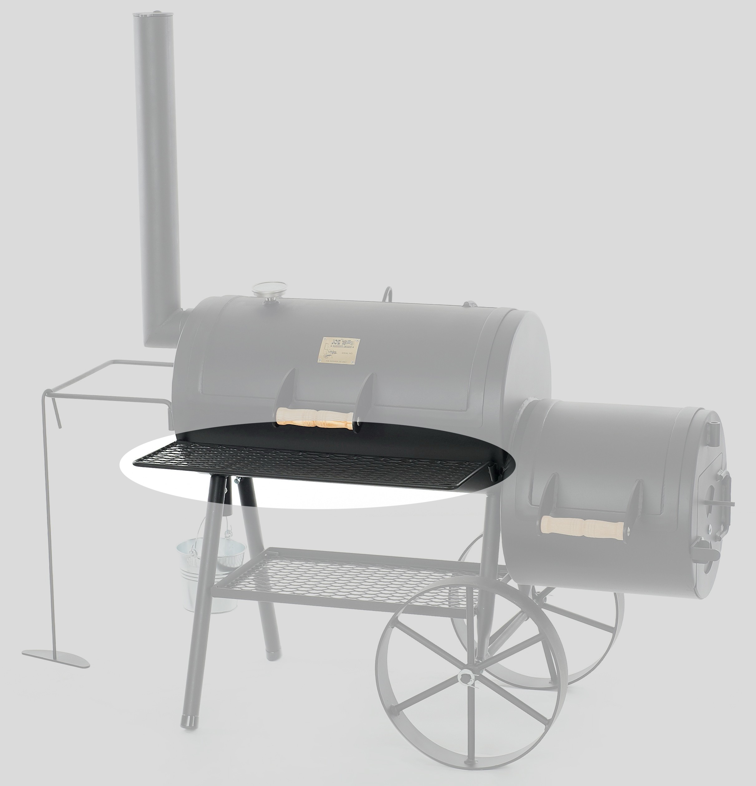 Frontablage / Ersatzteil für JOE´s Barbeque Smoker 16"