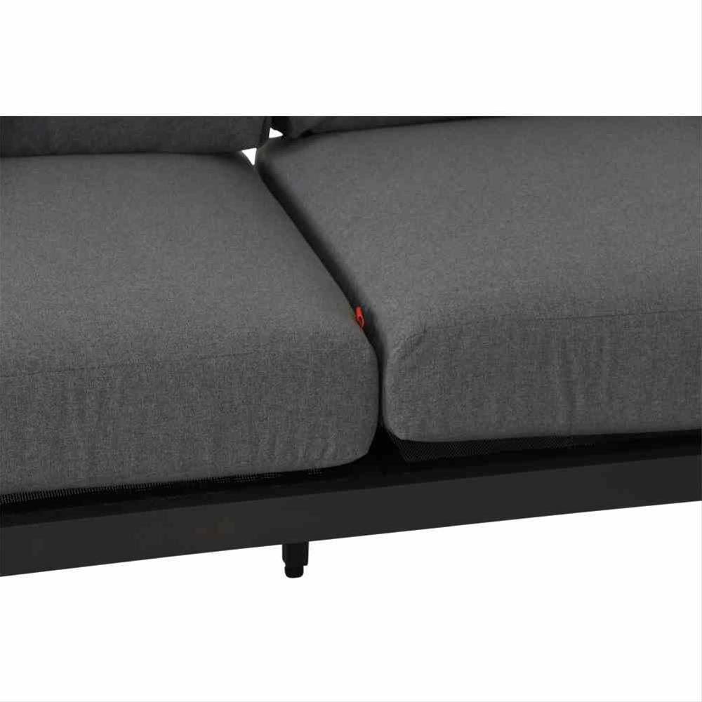 Aluminium Lounge Modul 2-Sitzer links Siena Garden Alvida anthrazit