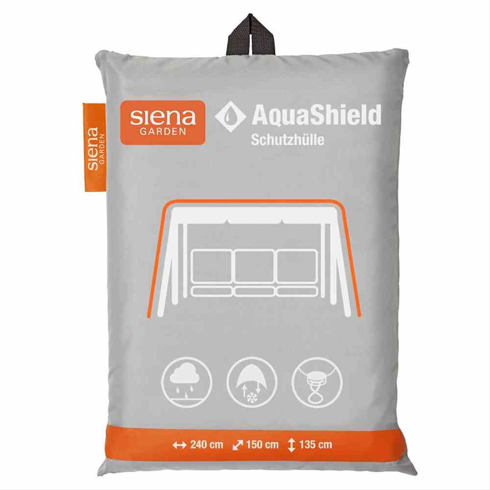 Schutzhülle Gartenschaukel Siena Garden AquaShield grau 240x150x135cm