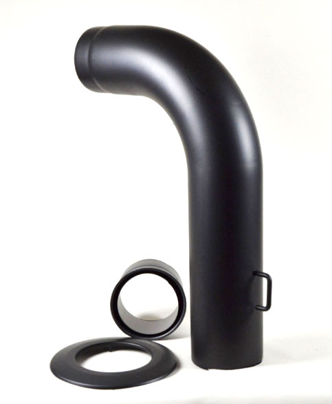 Ofenrohr / Rauchrohr - Set Fullform Ø150mm Senotherm schwarz