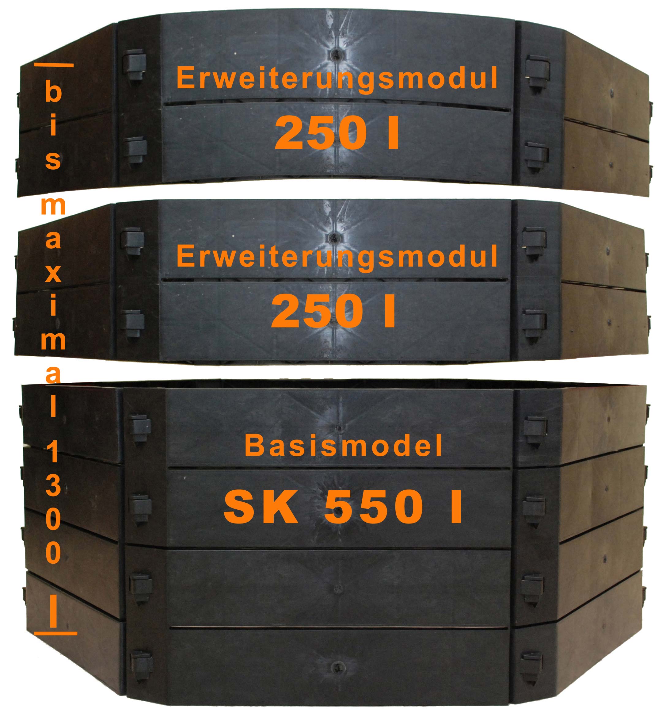 KHW Schnellkomposter / Hochbeet Grundvariante SK 550 Liter