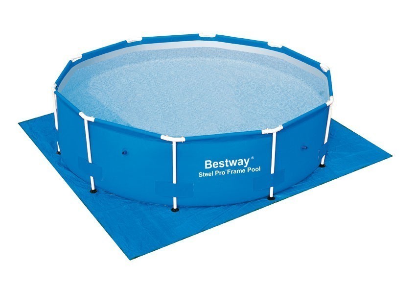 Bodenfolie / Unterlegplane Bestway für Pools 335 x 335cm blau