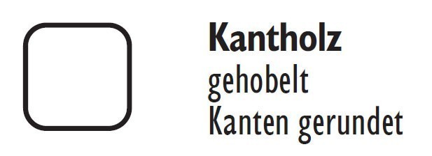 Zaunpfosten / Kantholz gekappt kdi grün 9x9cm Länge 180cm