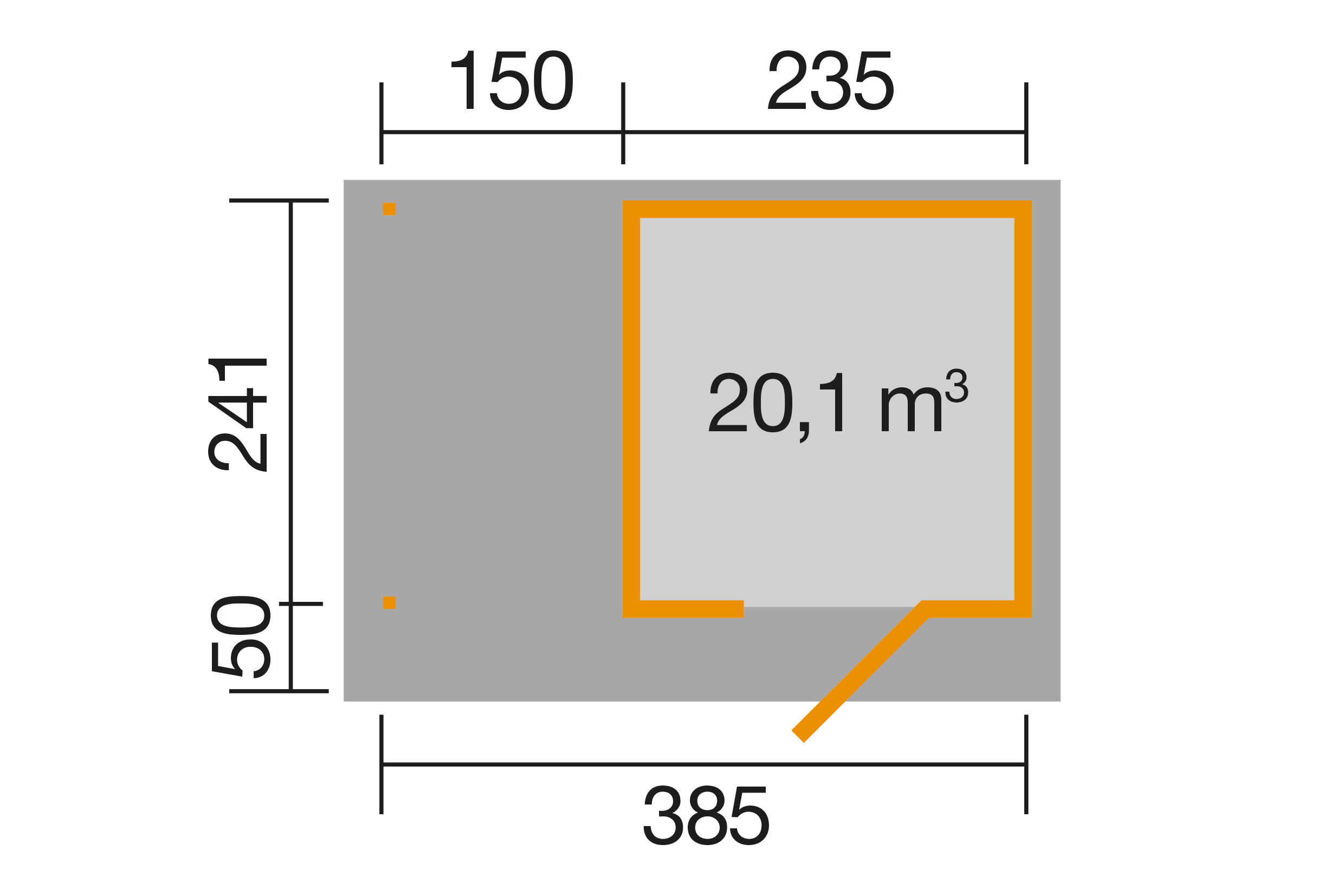 weka Designhaus 172 A Gr. 1, natur, 28 mm