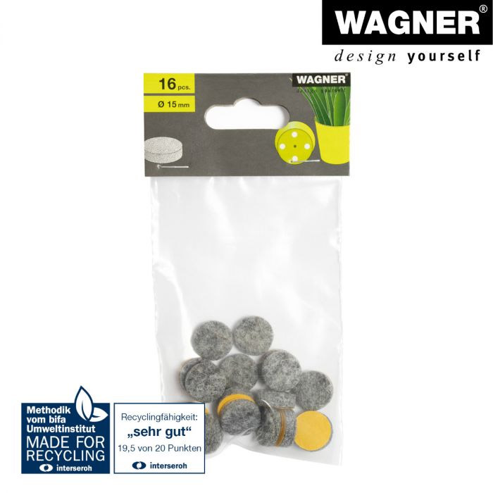 Topffüße Filz 16er Set 15x6 mm
