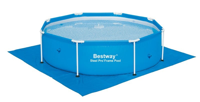 Bodenfolie / Unterlegplane Bestway für Pools 274 x 274cm blau