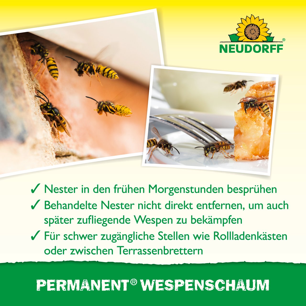 Neudorff Permanent Wespen­Schaum 500 ml