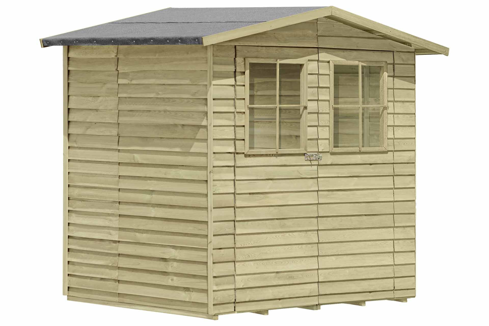 Gerätehaus Hamburg 1 mit Doppeltür kdi grün 180x145cm
