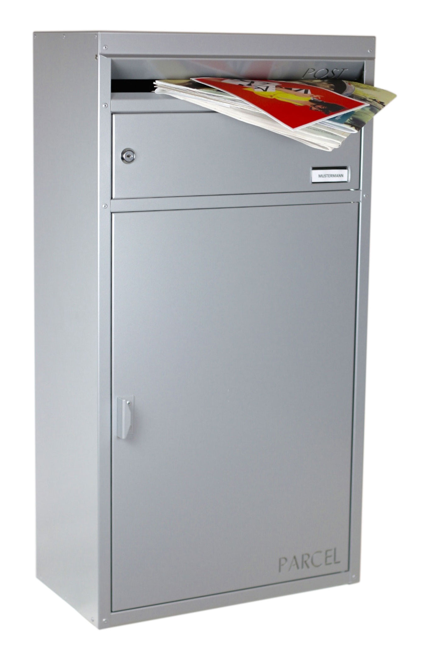 Briefkasten / Paketbriefkasten ScanPro 65 silbergrau