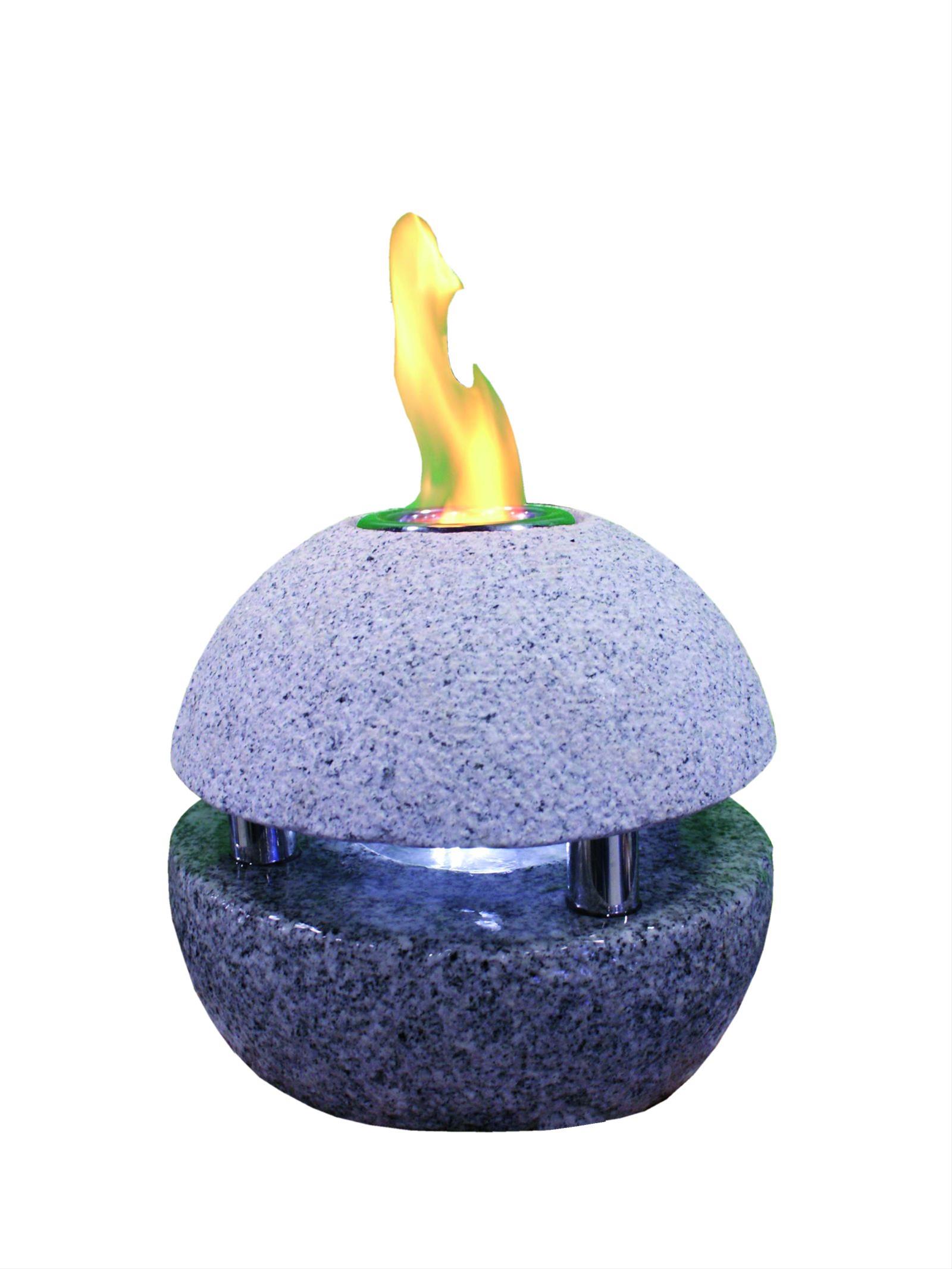 GardenForma Feuer-Wasserspielset Sphere Granit grau
