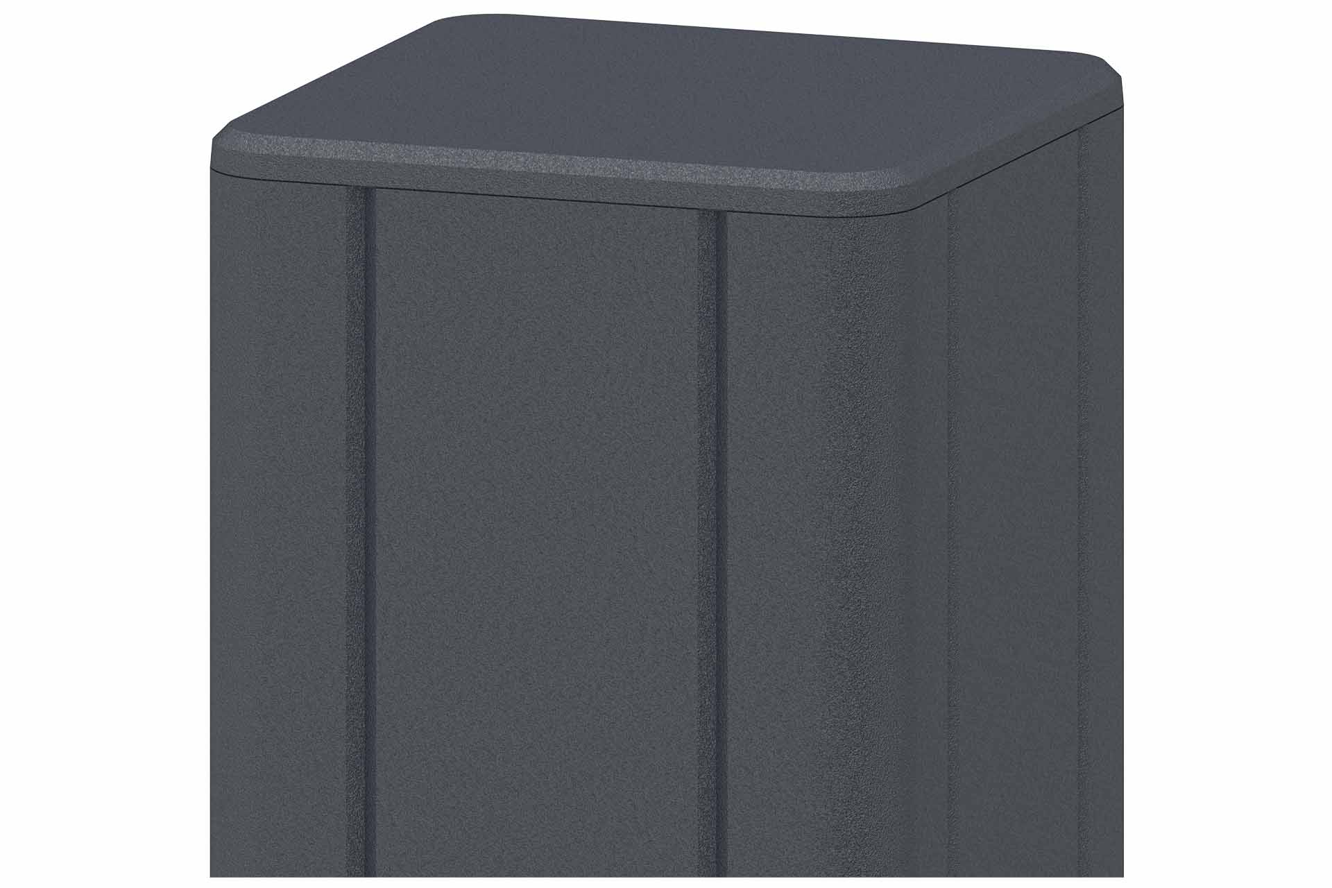 BASIC ALU-Pfosten Anthrazit 7 x 7 x 235 cm zum Einbetonieren