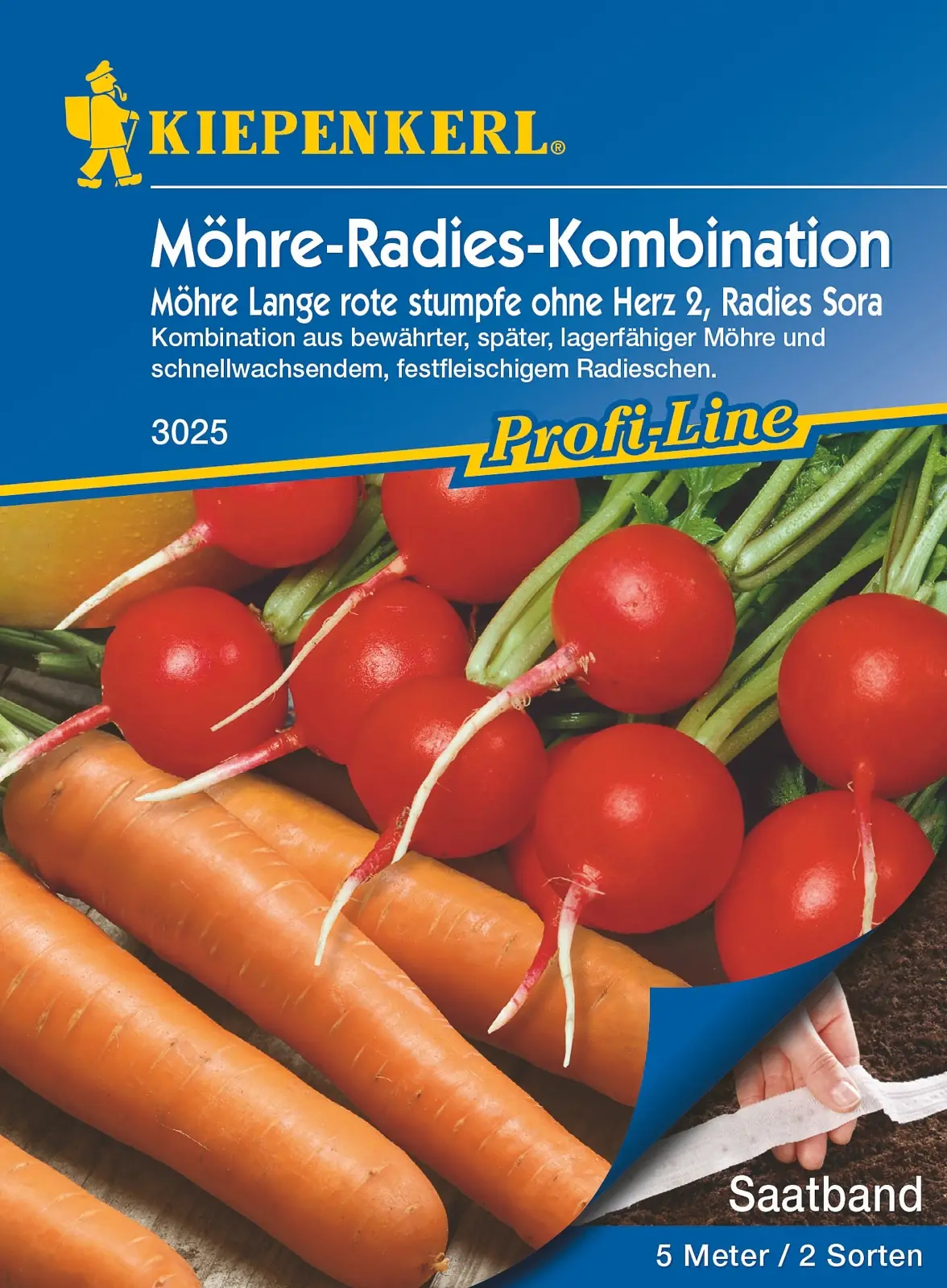 Kiepenkerl® Profi-Line Möhrensamen Radieschensamen Saatband