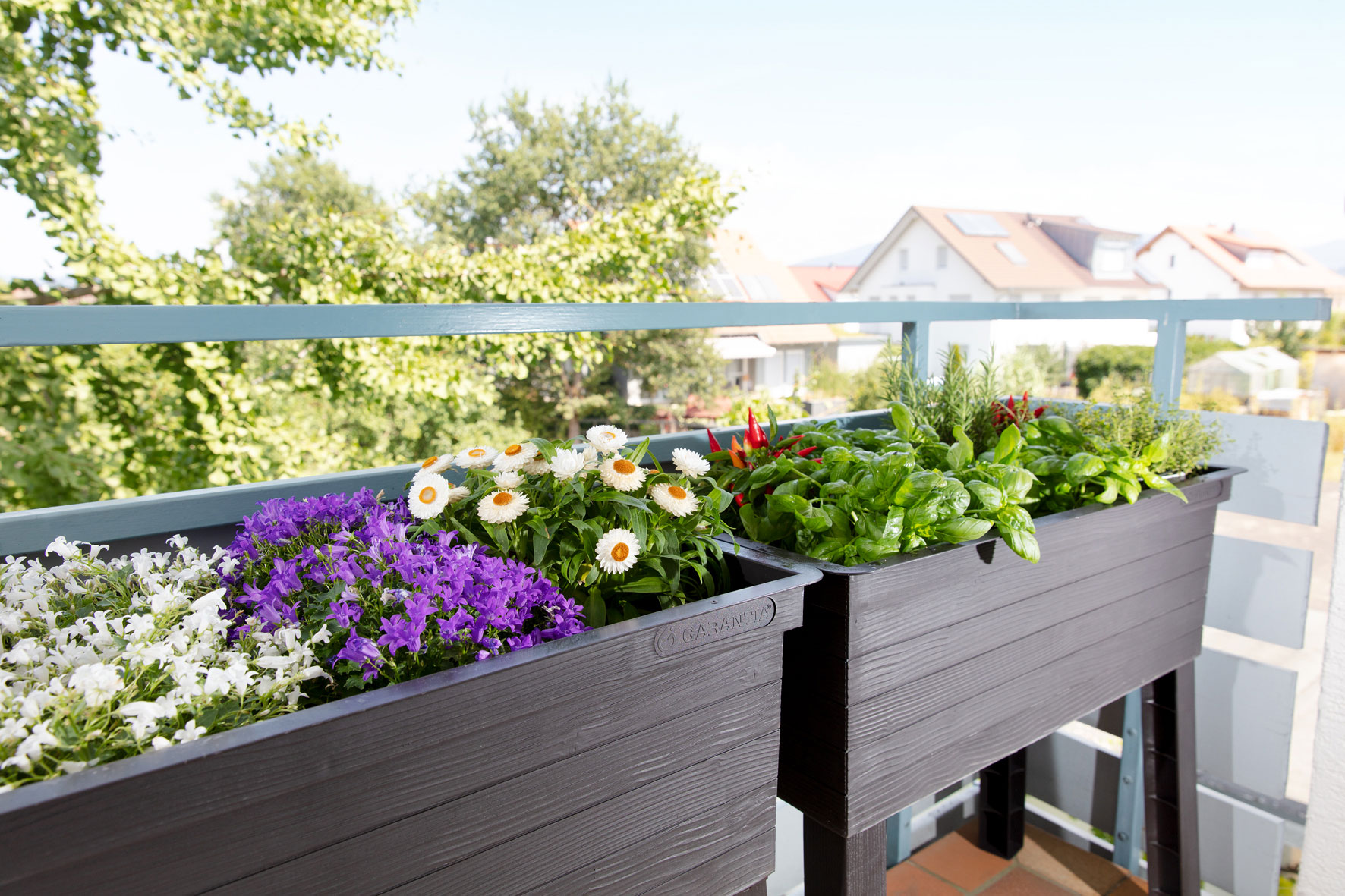 Hochbeet  Balkon-Hochbeet Urban 75x37x65cm