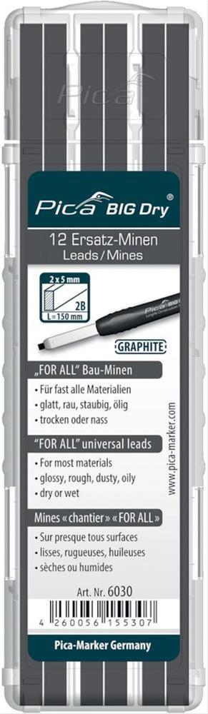 Ersatzminenset FORALL BauMinen Graphit Pica