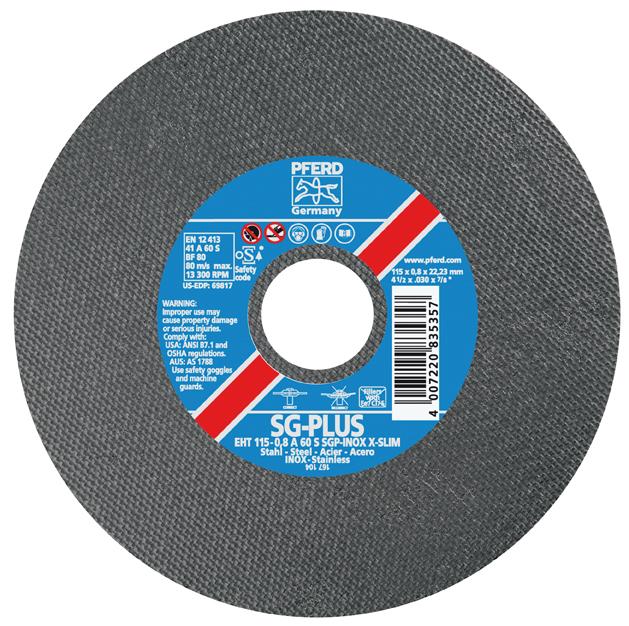 Trennscheibe A60SSGP-INOX115x0,8mm X-Slim Pferd