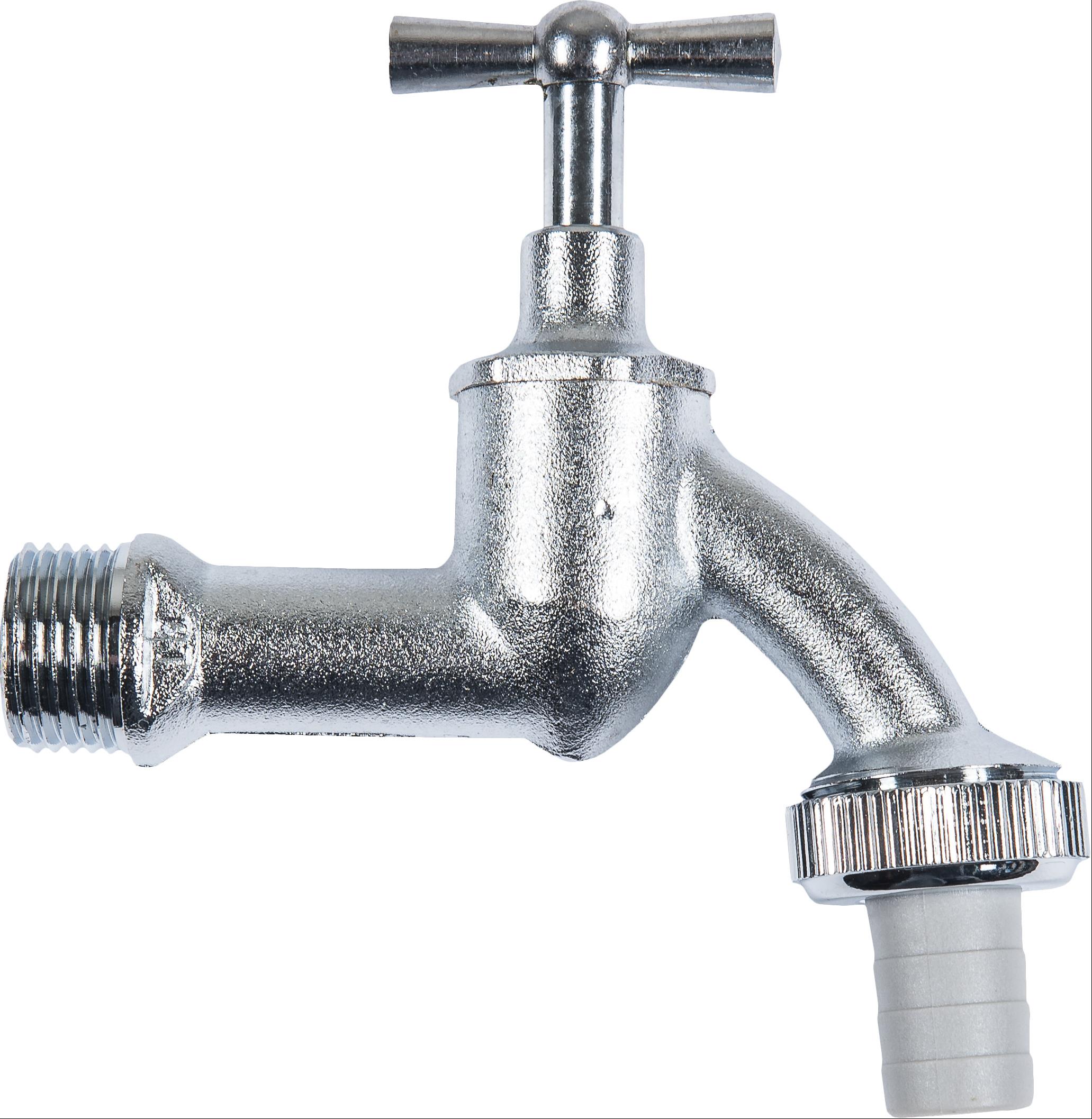 Auslaufvtl.1/2" Knebel matt-chrom