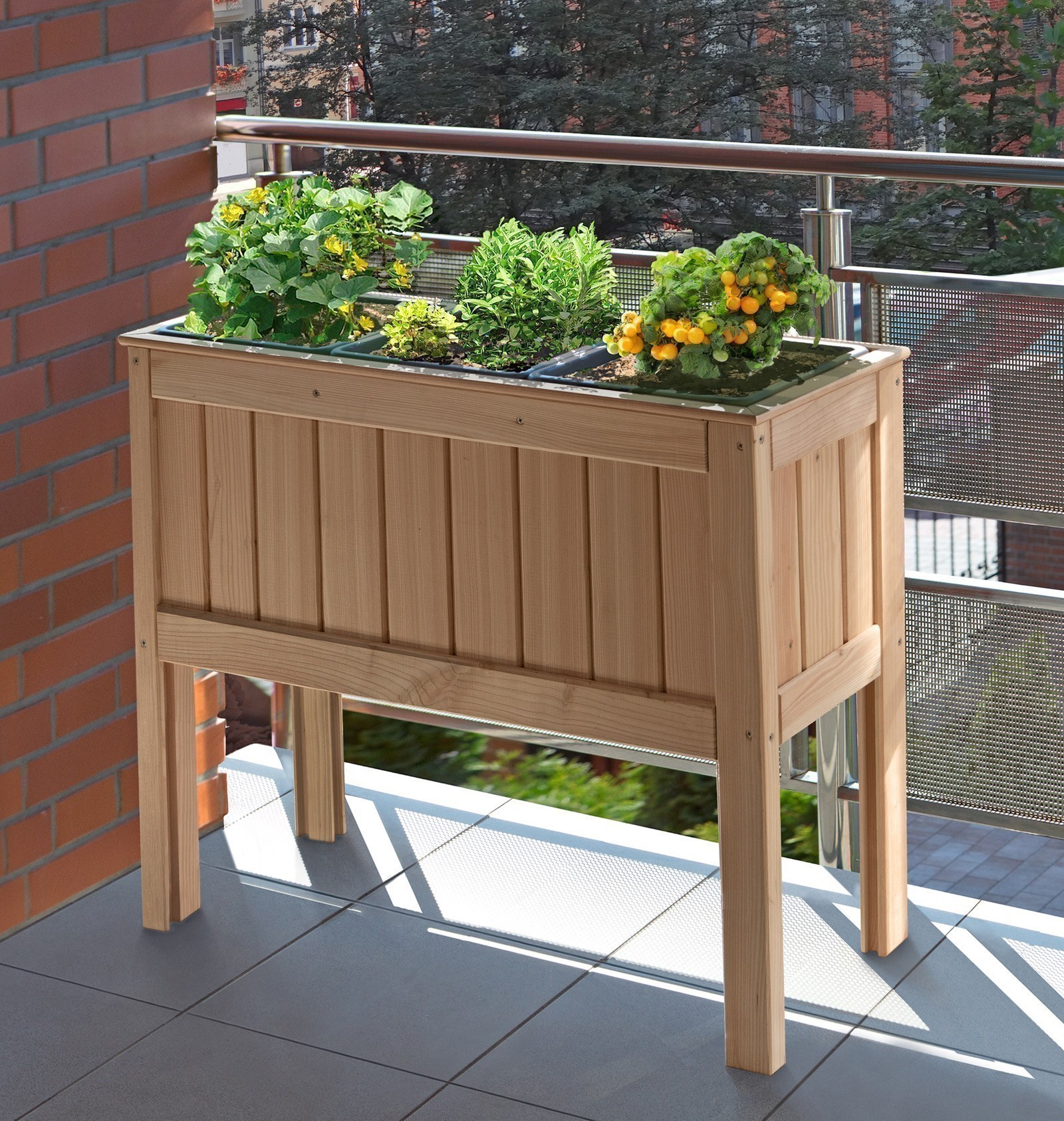 Hochbeet Lärche 3er 100x37x80 cm